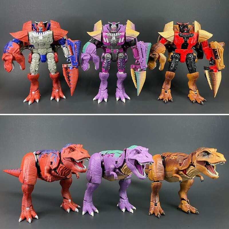 Transformers Kingdom Megatron T Wrecks Tyrannocon Rex Compared Images